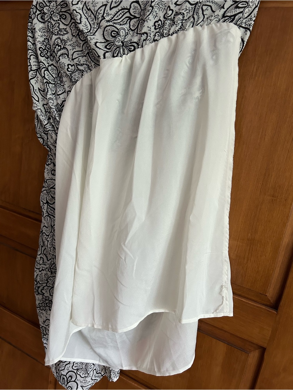 Who What Wear Dress Floral Maxi Navy and White Size L - Picture 5 of 6